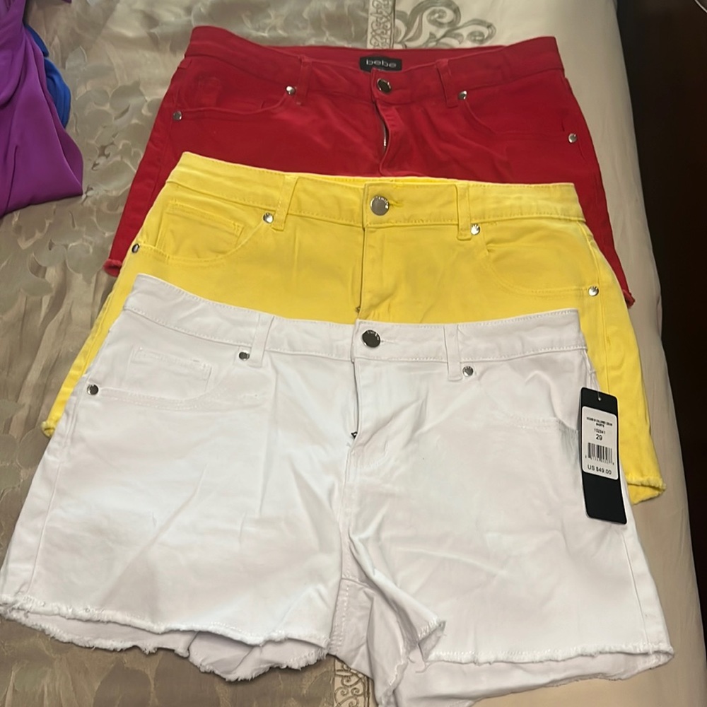 3 pair of Bebe shorts ( bundled)